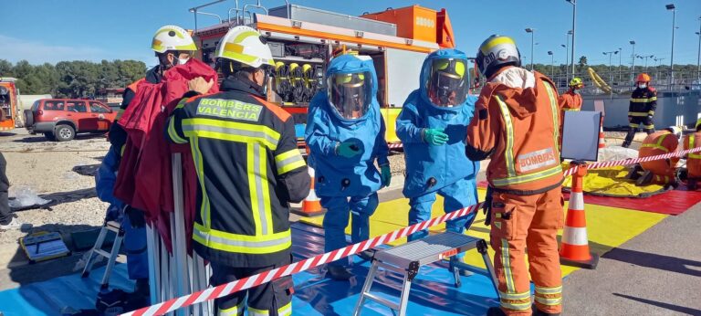 SimulacreLaPresa-bomberos-planta